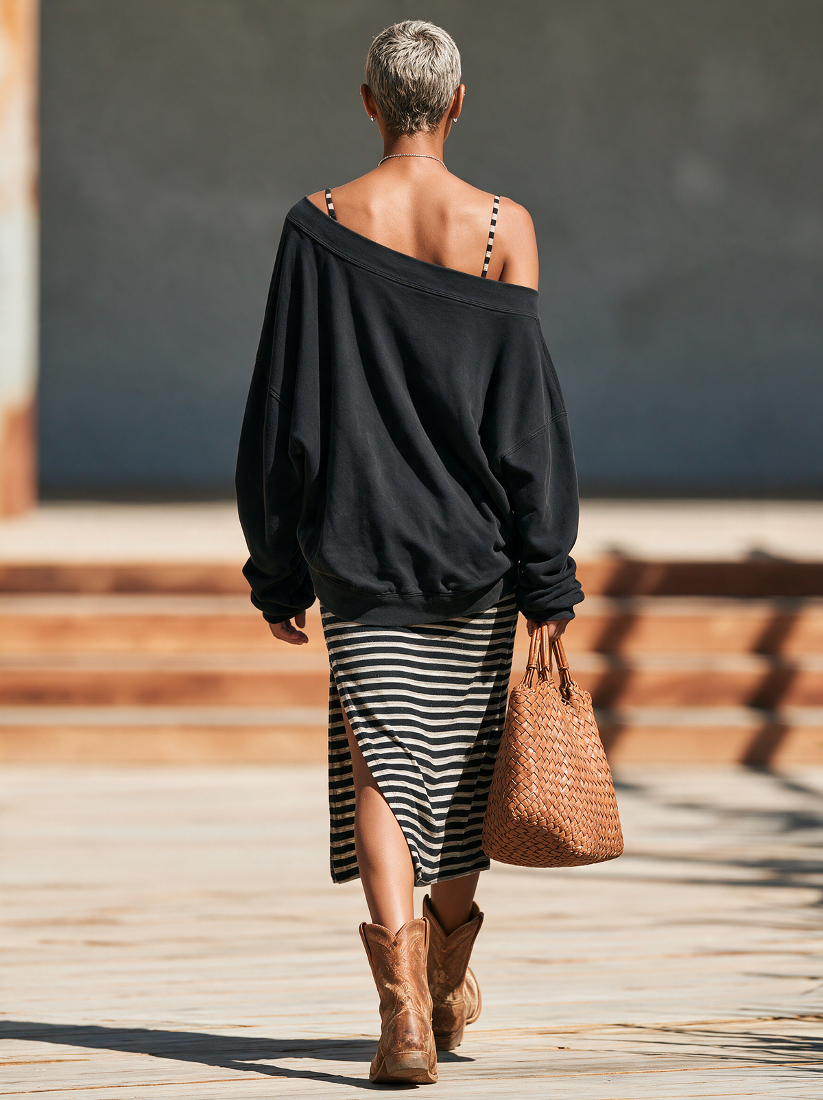 Women's Striped Vintage Dress – ModClo