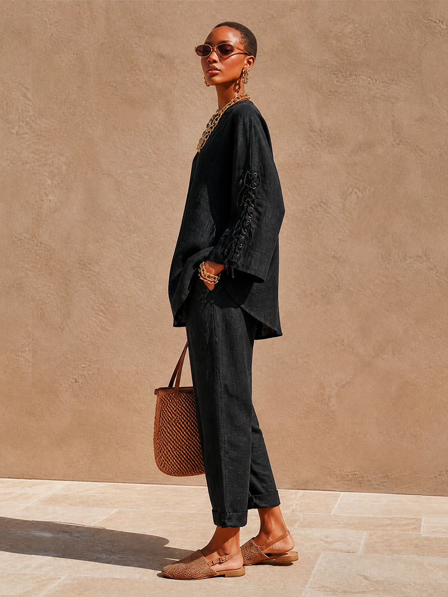 Women's Linen Oversized Set – ModClo