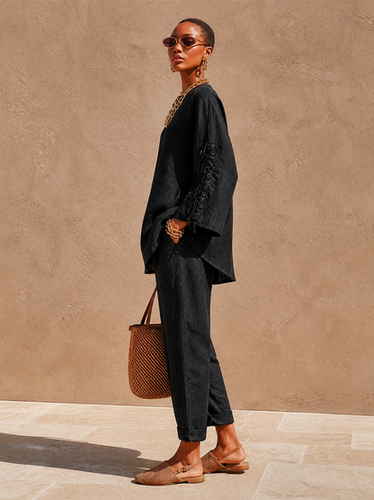 Women's Linen Oversized Set – ModClo
