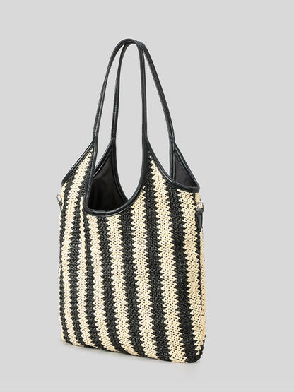 Women's Straw Striped Vintage Shoulder Bag – ModClo