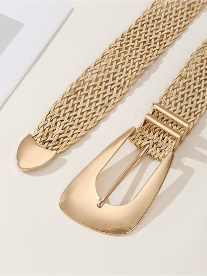 Women's Gold Linen Belt – ModClo
