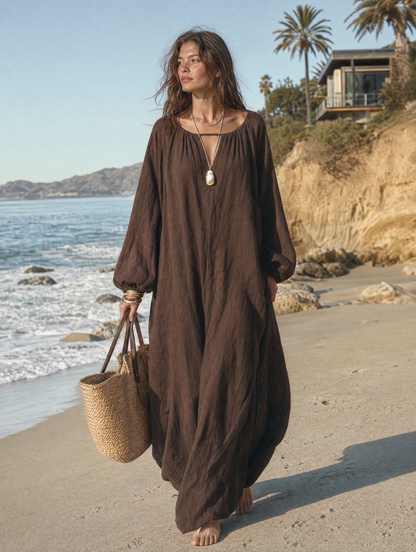 Women's Long Sleeve Long Sleeve Maxi Dress – ModClo