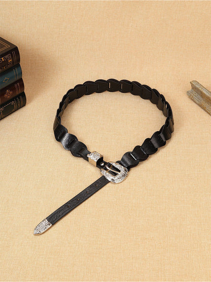 Women's Leather Floral Waist Belt – ModClo