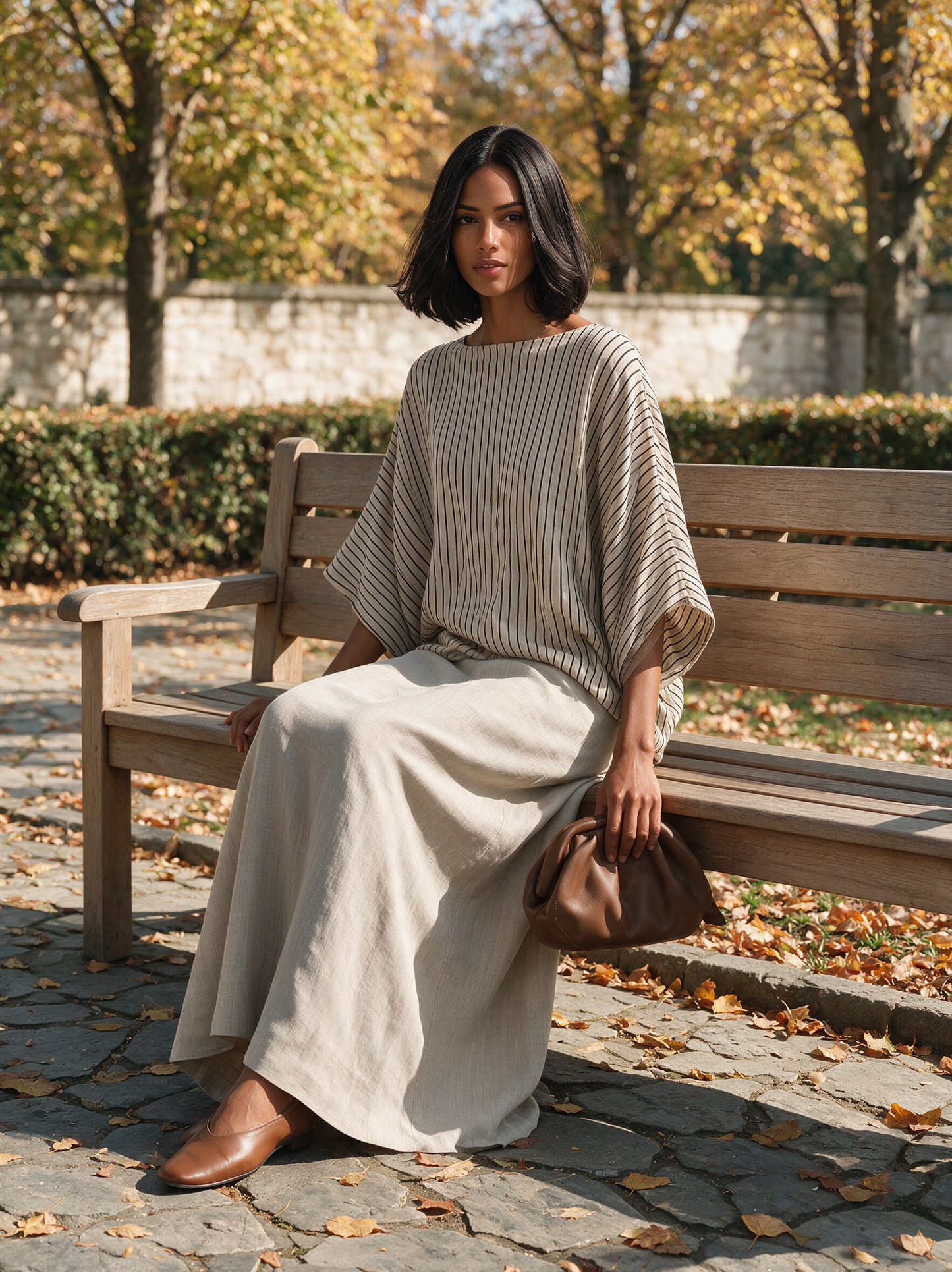 Women's Linen Striped Set – ModClo