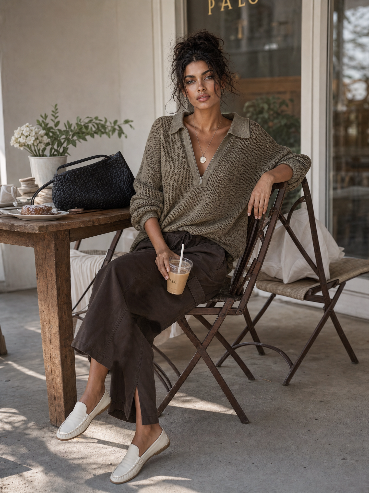 Women's Long Sleeve Pointelle Half Jumper – ModClo