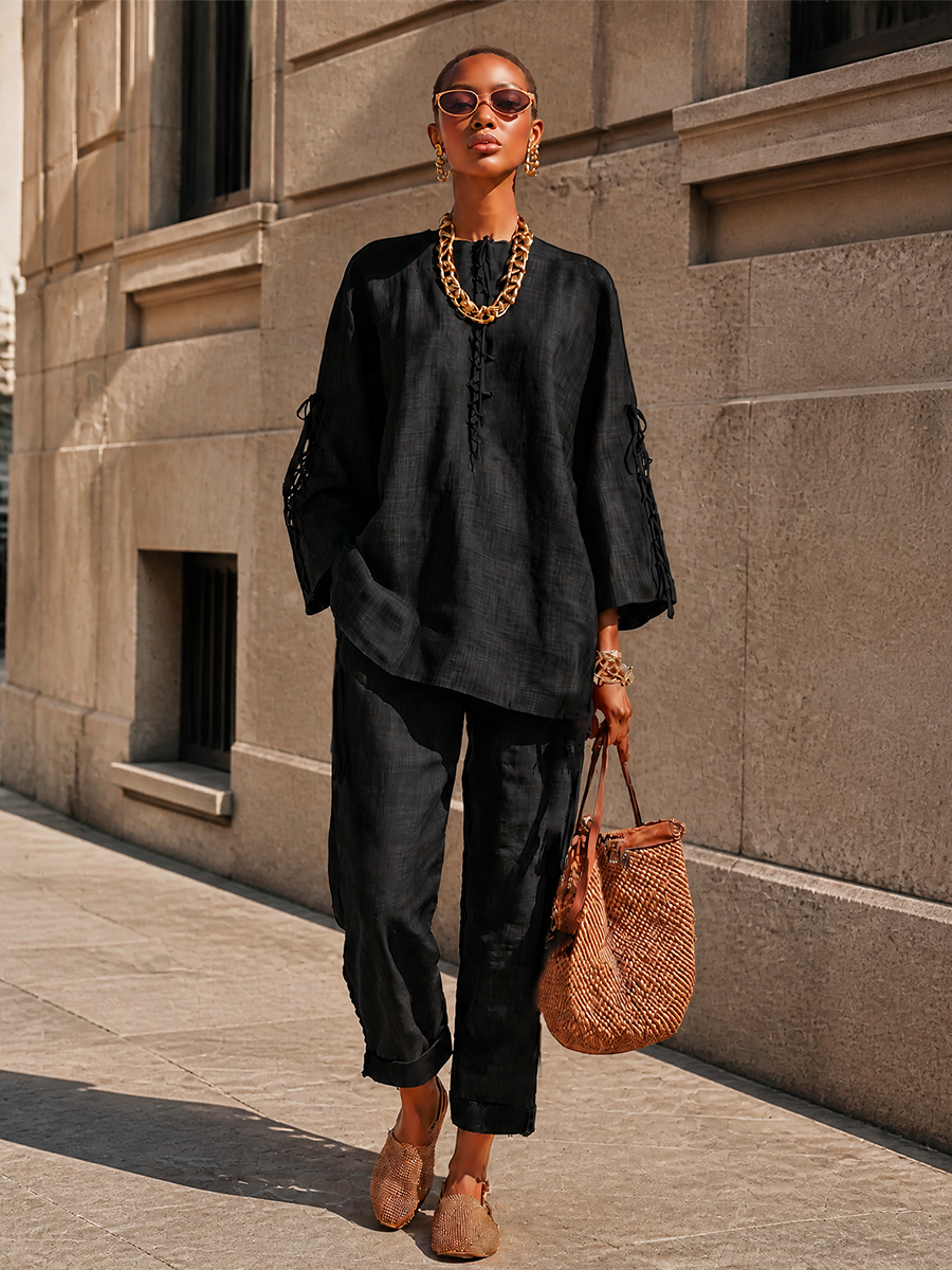 Women's Linen Oversized Set – ModClo