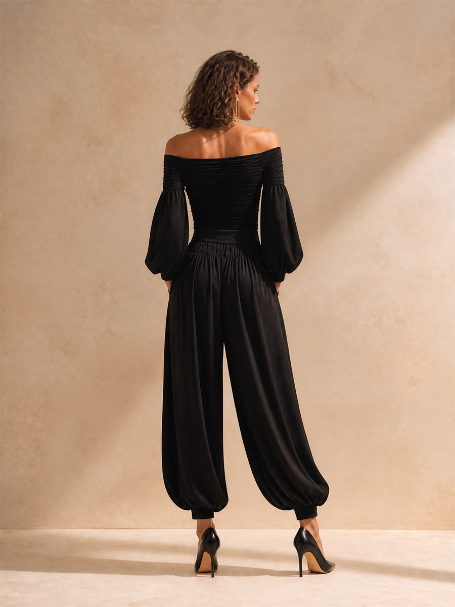 Women's Ruched Off Shoulder Set – ModClo