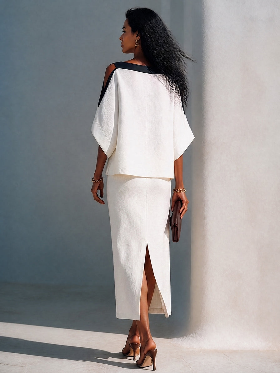 Women's Linen Batwing Two-Piece Set – ModClo