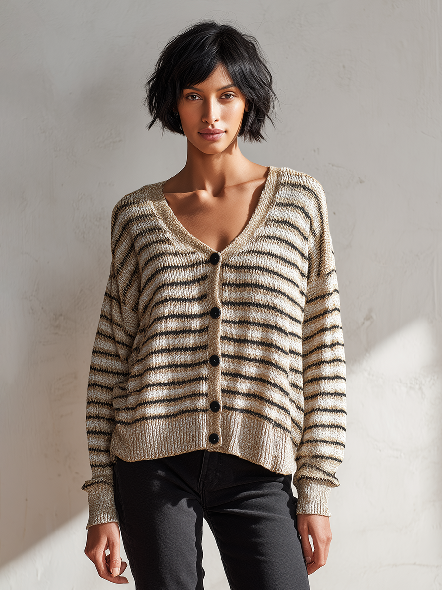 Women's Knit Striped Cardigan – ModClo