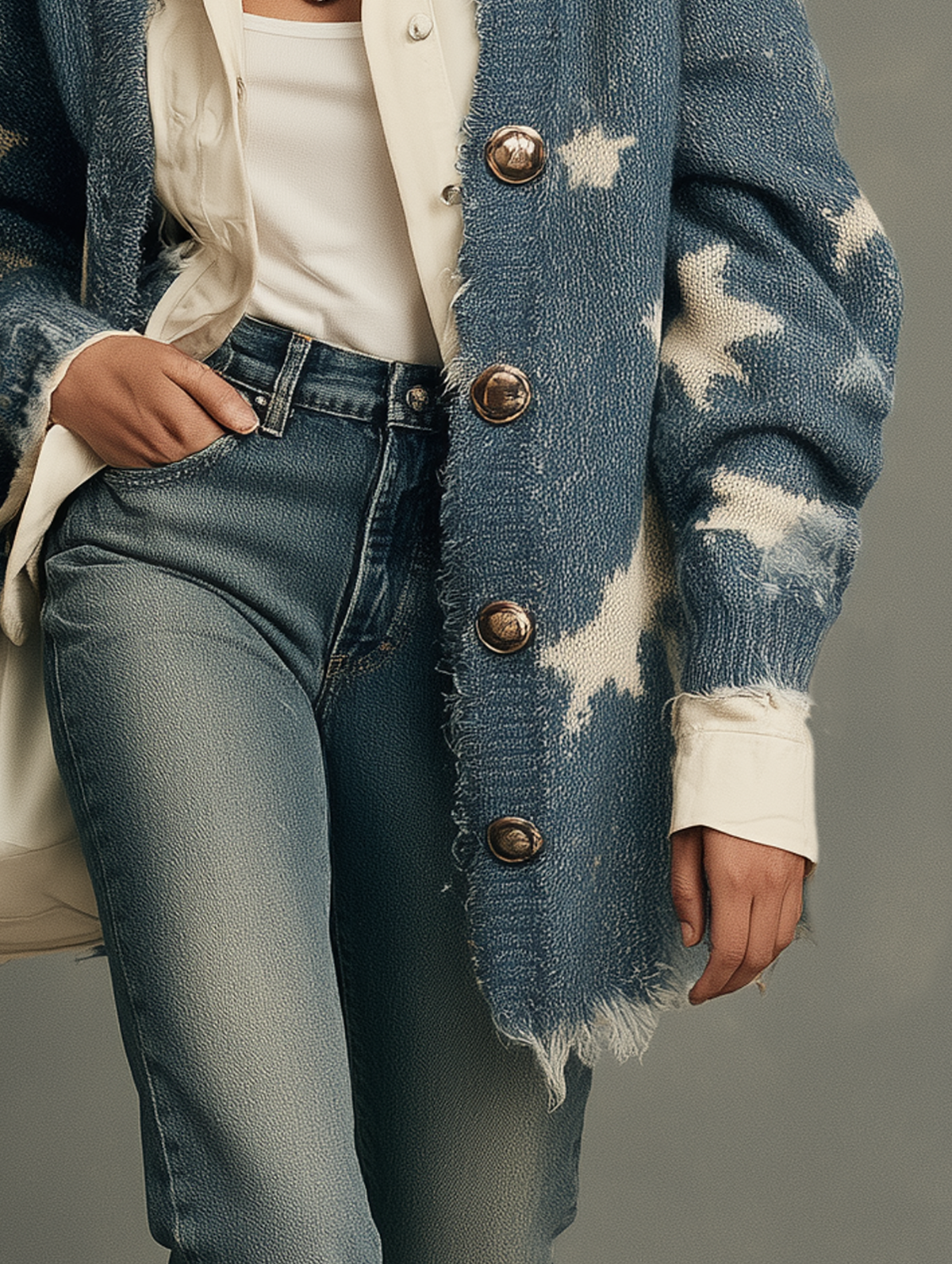 Women's Jacquard Vintage Cardigan – ModClo