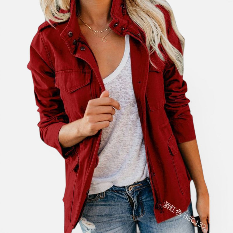 Pocket Detail Zip Jacket – ModClo, view 4