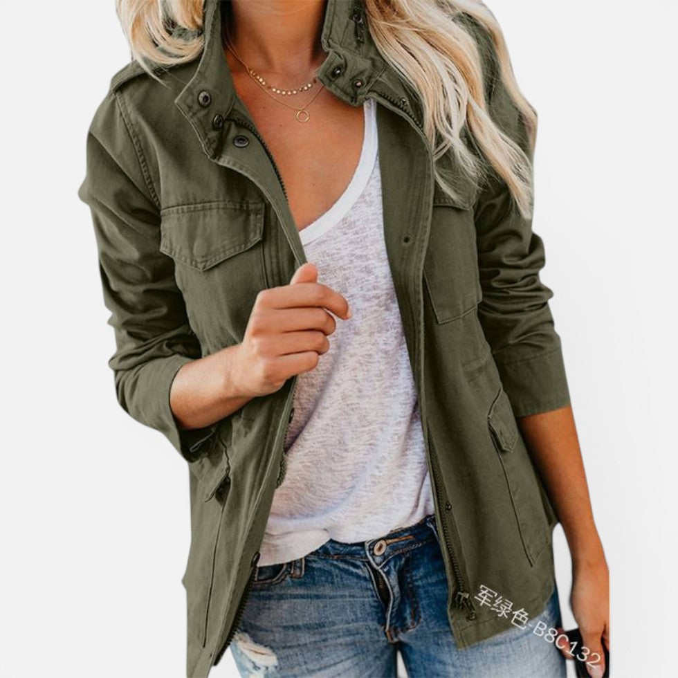 Pocket Detail Zip Jacket – ModClo, view 3