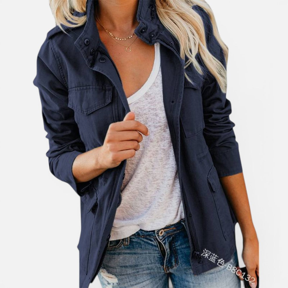 Pocket Detail Zip Jacket – ModClo, view 2