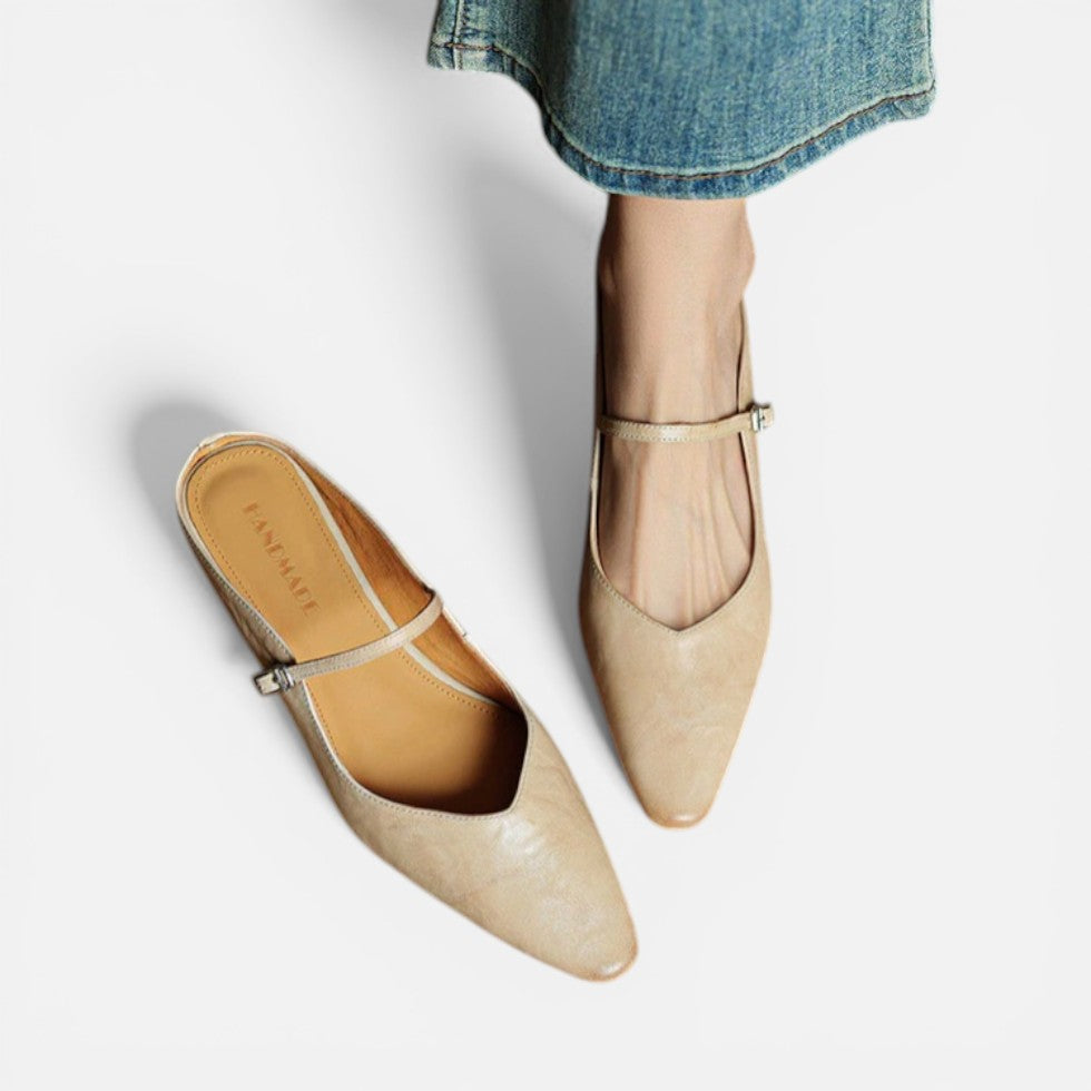 Pointed Toe Slingback Flats