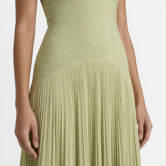 Strapless Pleated Maxi Dress – ModClo, view 2