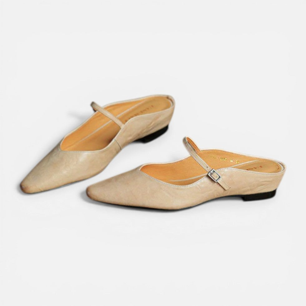 Pointed Toe Slingback Flats