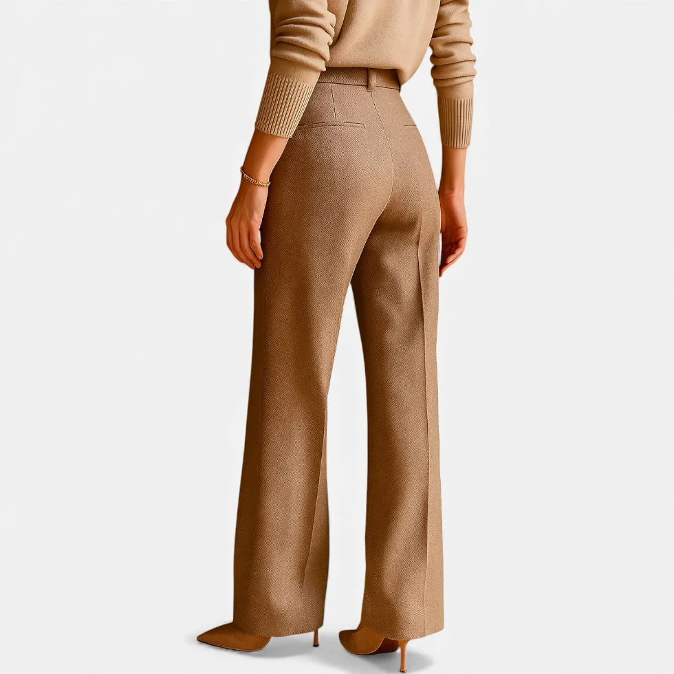 High Waist Tailored Trousers