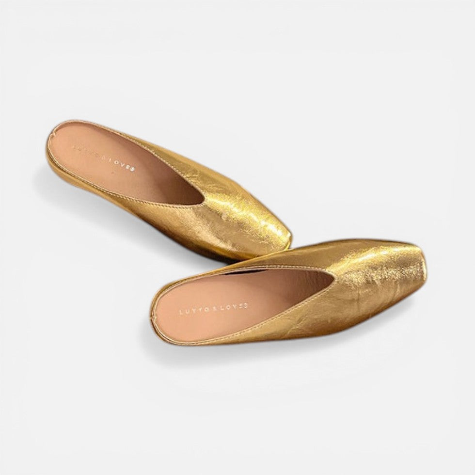Slip-On Flat Mules Square Toe – ModClo, view 4