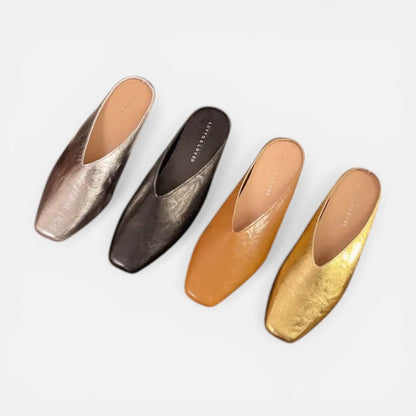 Slip-On Flat Mules Square Toe – ModClo, view 10