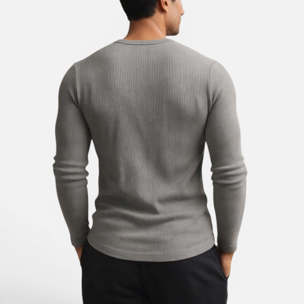 Men's Slim Fit Ribbed Shirt – ModClo, view 6