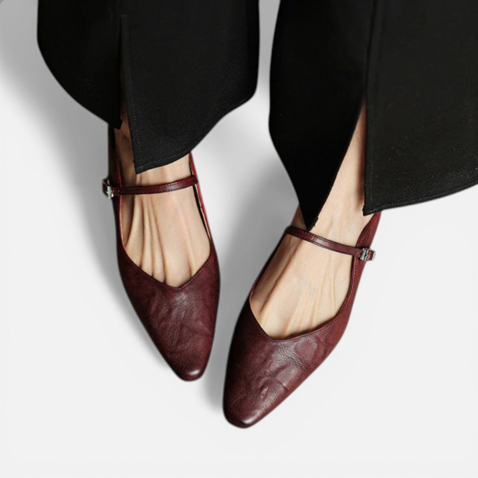 Pointed Toe Slingback Flats