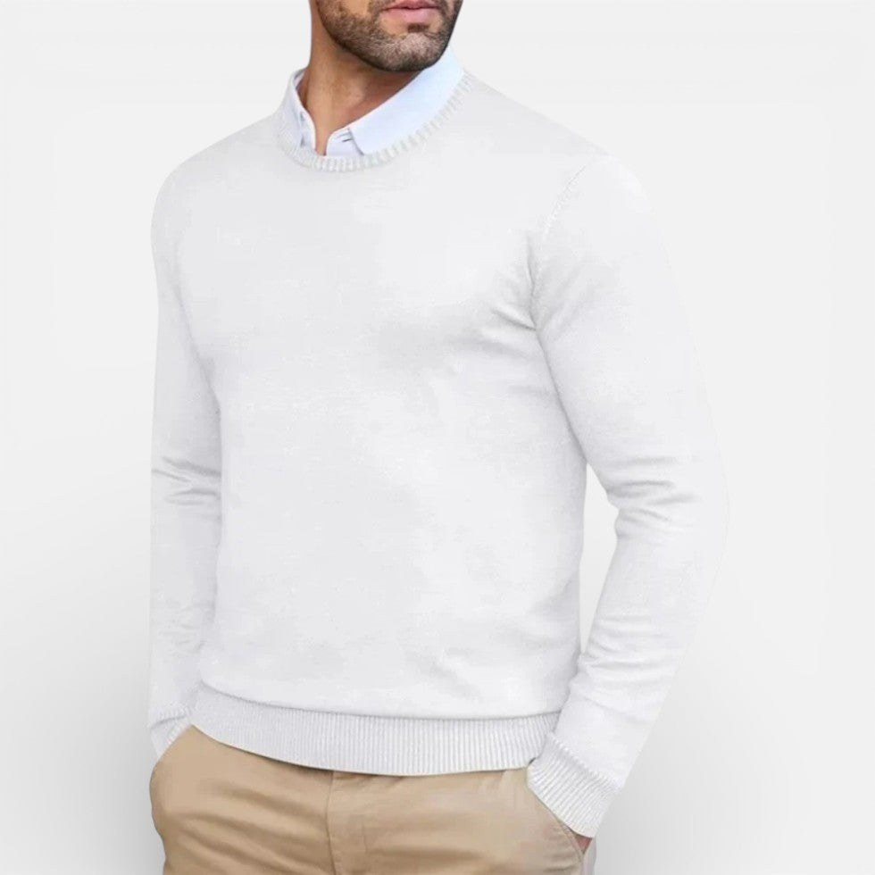 Classic Crew Neck Knit Sweater
