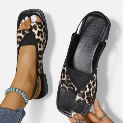Open-Toe Slingback Flat Sandals – ModClo, view 4