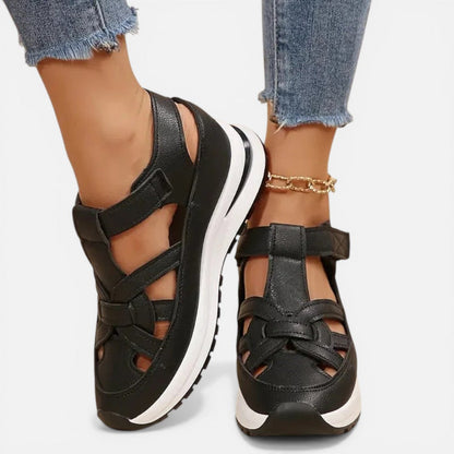 Strap Cut Out Platform Sandals – ModClo, view 2