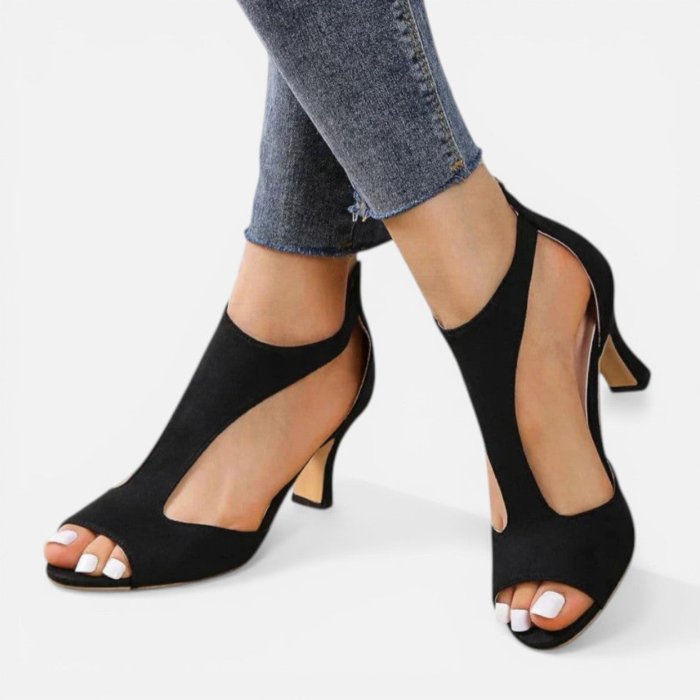 Orthopedic Minimal Strap Heel Sandals
