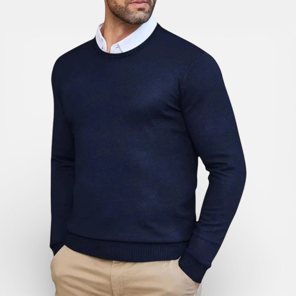 Classic Crew Neck Knit Sweater