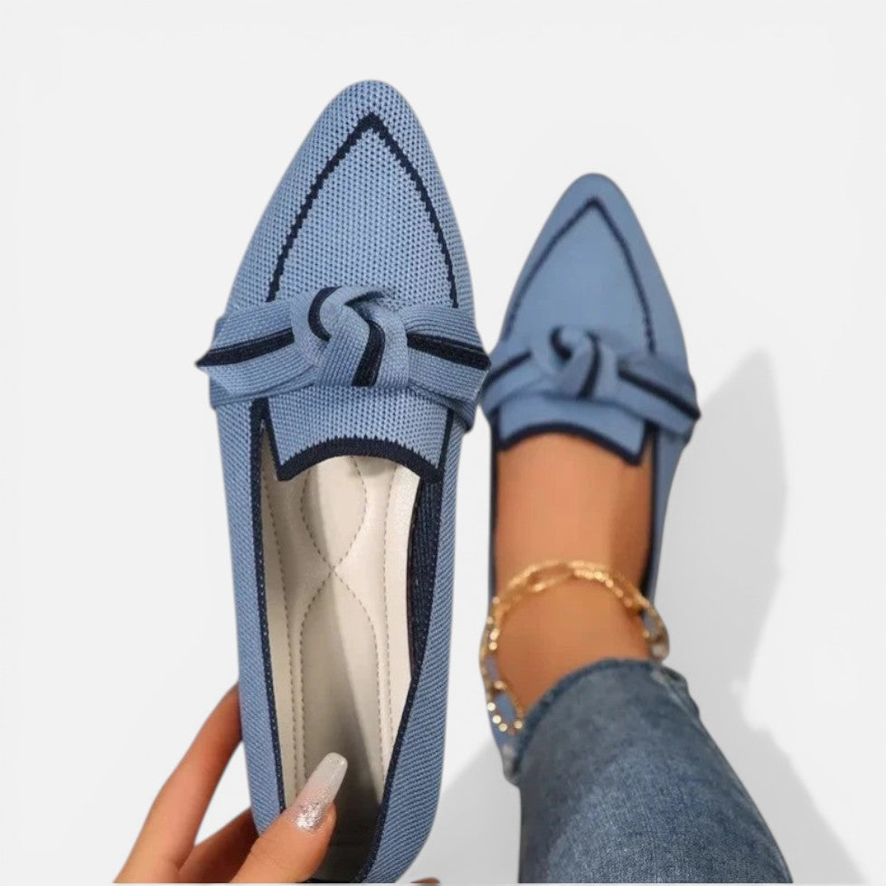 Pointed Knit Ballet Flats – ModClo, view 4