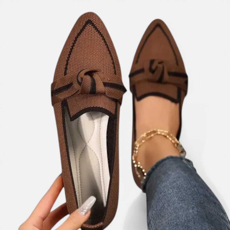 Pointed Knit Ballet Flats – ModClo, view 6