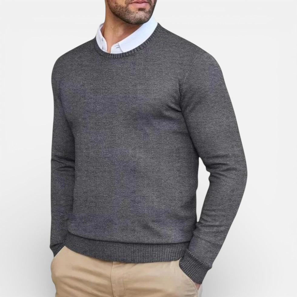 Classic Crew Neck Knit Sweater
