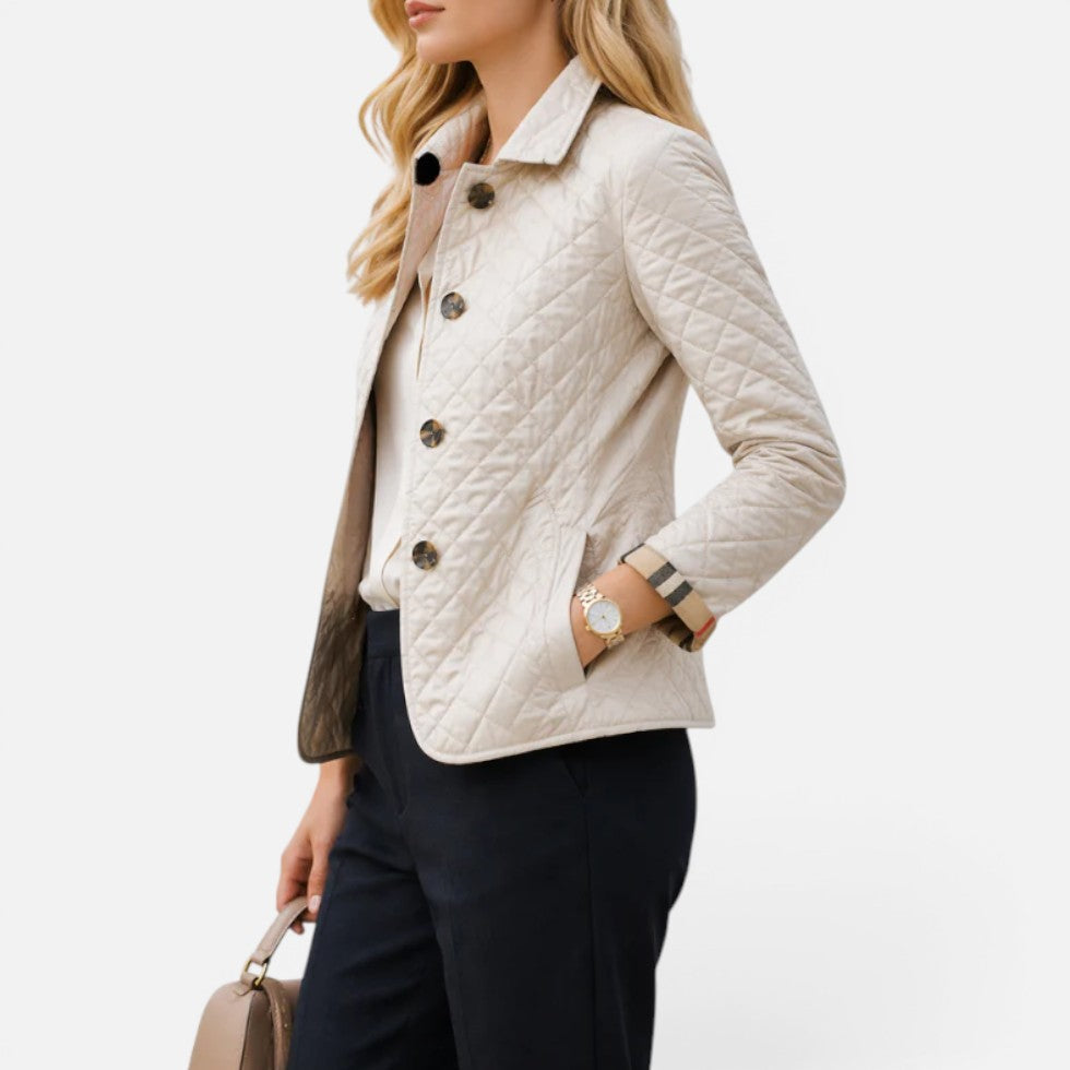 Quilted Button Front Jacket – ModClo, view 2
