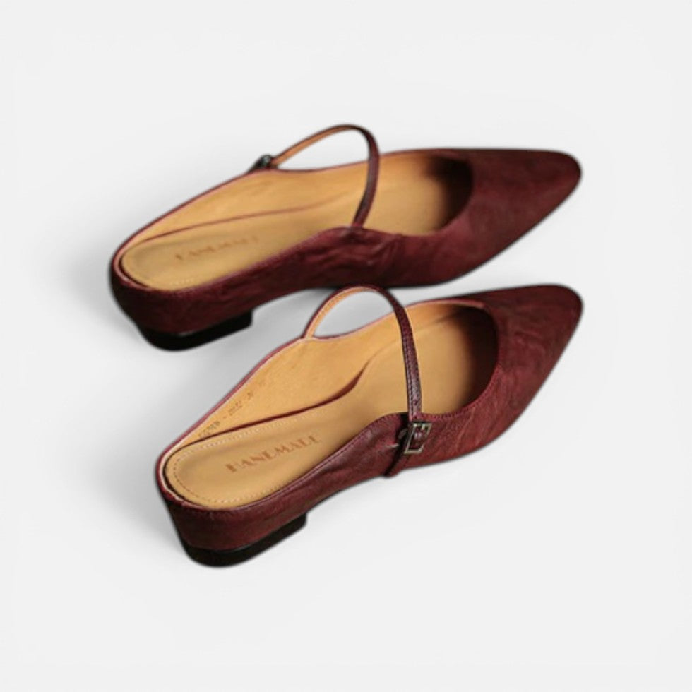 Pointed Toe Slingback Flats