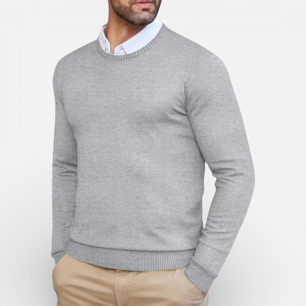 Classic Crew Neck Knit Sweater