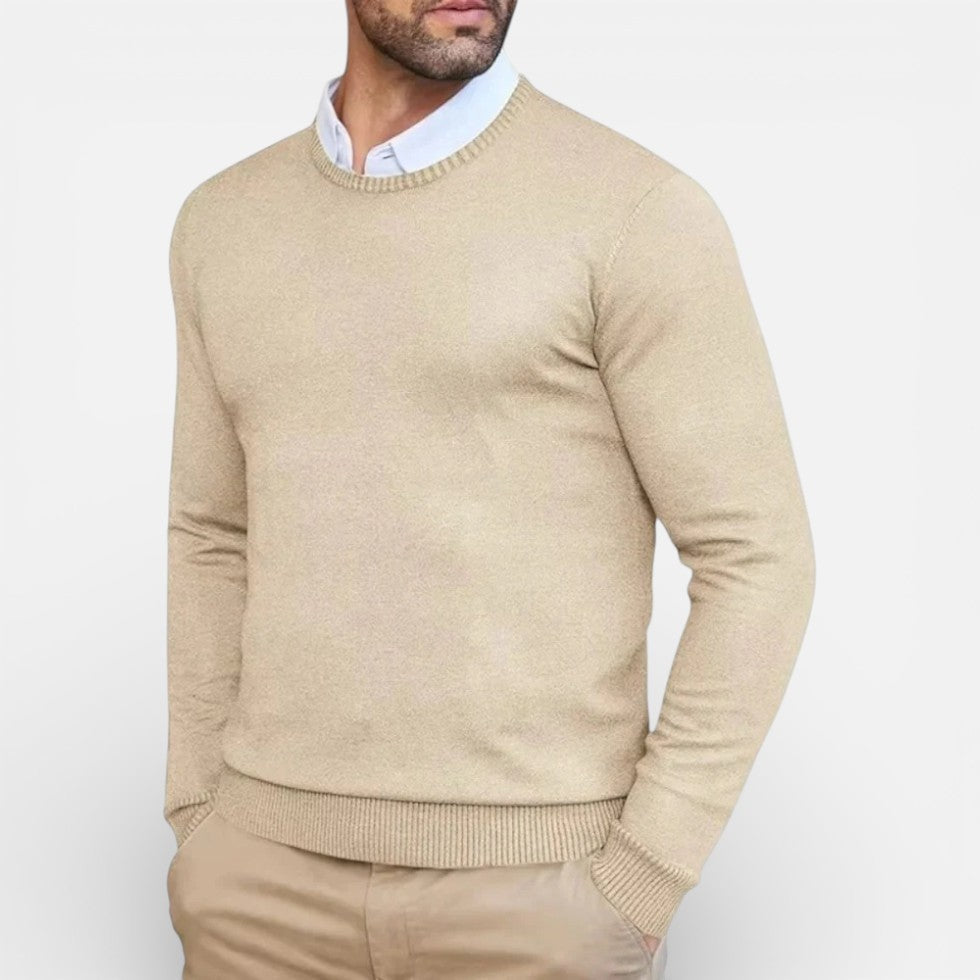 Classic Crew Neck Knit Sweater