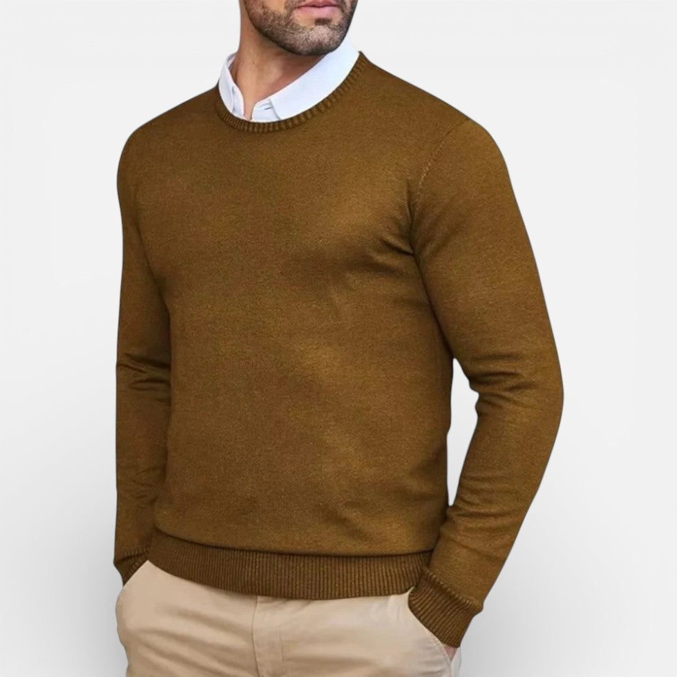 Classic Crew Neck Knit Sweater