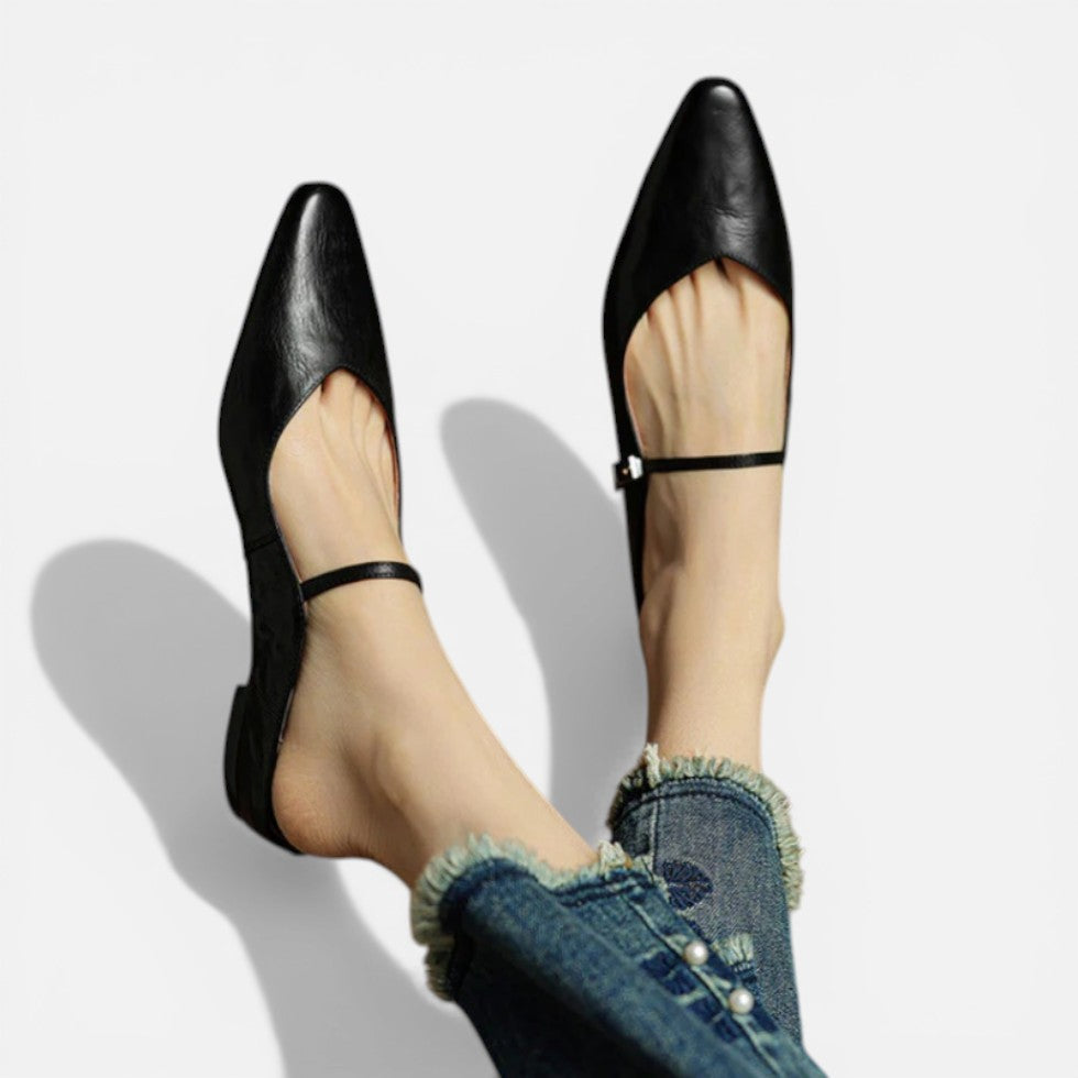 Pointed Toe Slingback Flats