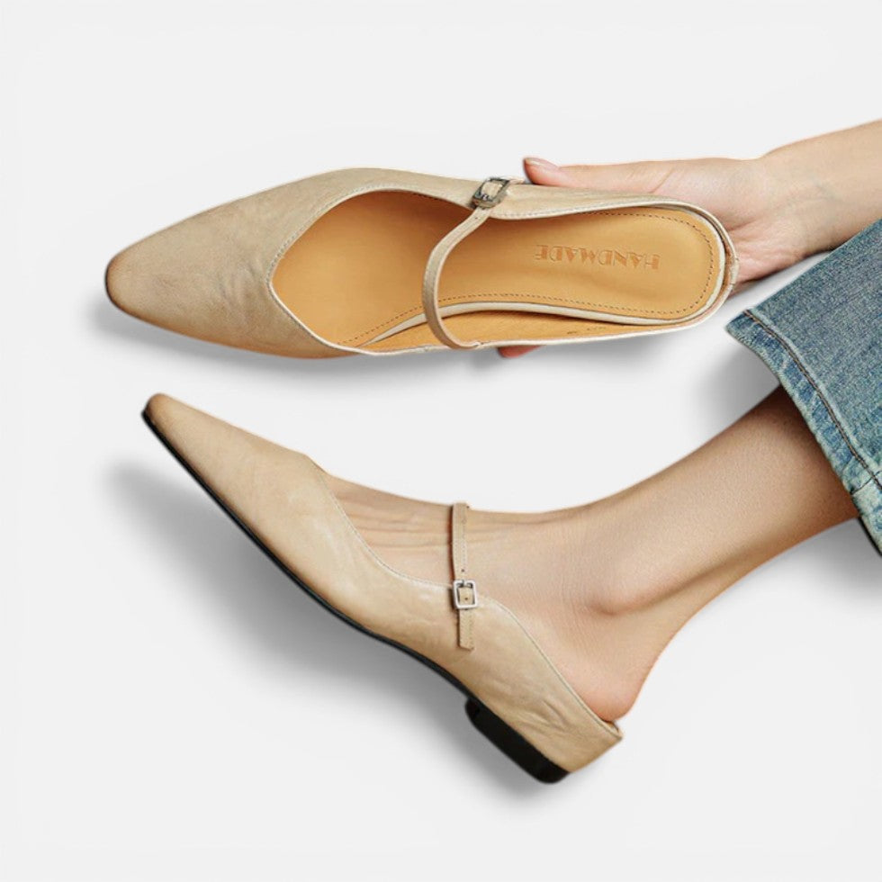 Pointed Toe Slingback Flats