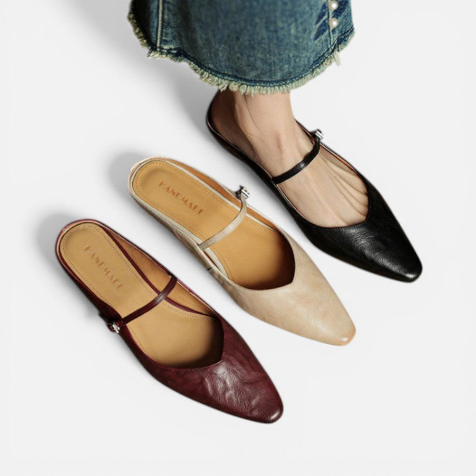 Pointed Toe Slingback Flats