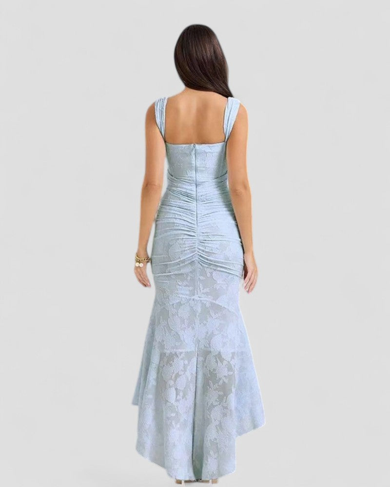 Corset Lace Maxi Dress Sleeveless Bodycon for Women's
