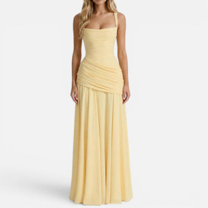 Maxi Dress Ruched Sleeveless Square Neck – ModClo, view 9