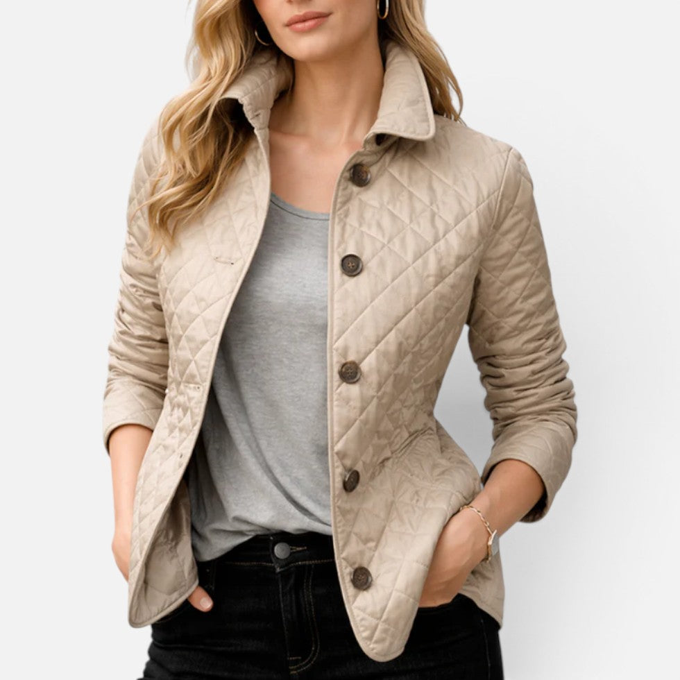 Quilted Button Front Jacket – ModClo, view 4