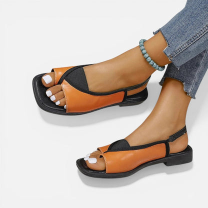 Open-Toe Slingback Flat Sandals – ModClo, view 7