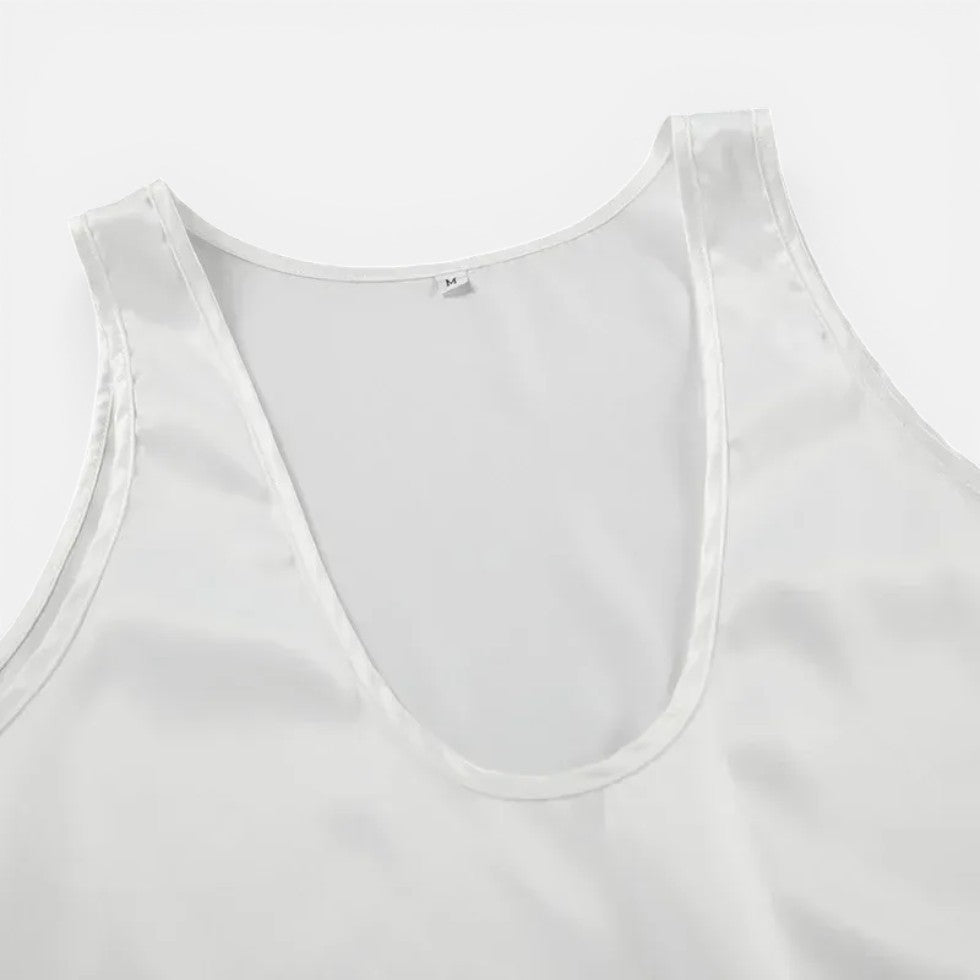 Sleeveless Deep V-Neck Loose Fit Top – ModClo, view 4