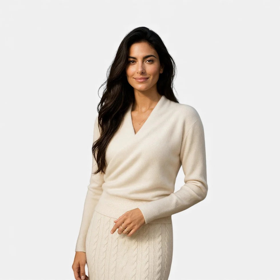 V Neck Knit Sweater