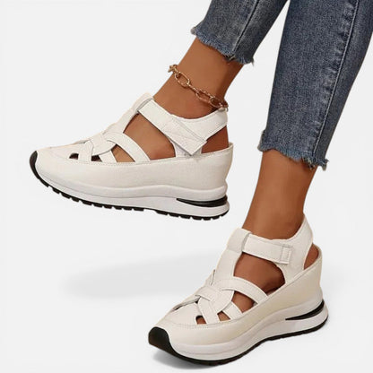 Strap Cut Out Platform Sandals – ModClo, view 4