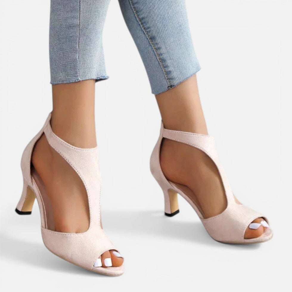 Orthopedic Minimal Strap Heel Sandals