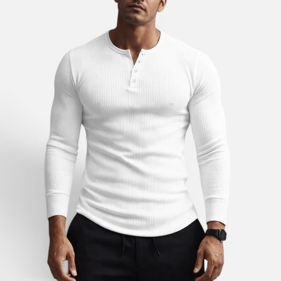 Men's Slim Fit Ribbed Shirt – ModClo, view 4